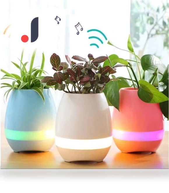 Musical Speaker in Flower Pot — Portable Audio, Cosy Homes