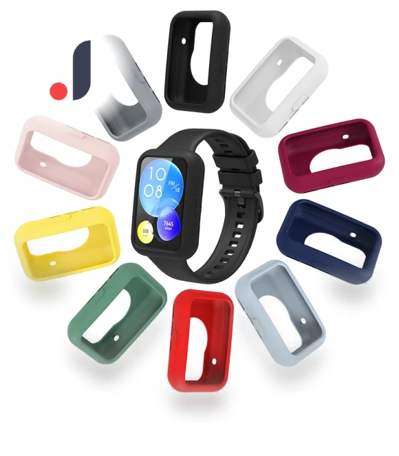 Silicone Strap with Protective Case — Smartwatches, Huawei