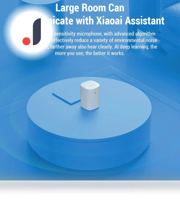 Smart Bedside Alarm Clock Speaker — Remote Controls, Xiaomi