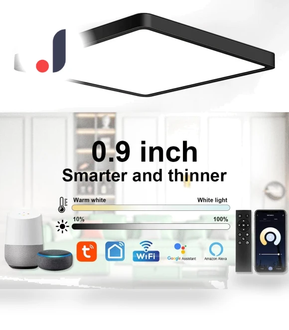 Smart LED Ceiling Light — Overhead Lighting, Cosy Homes