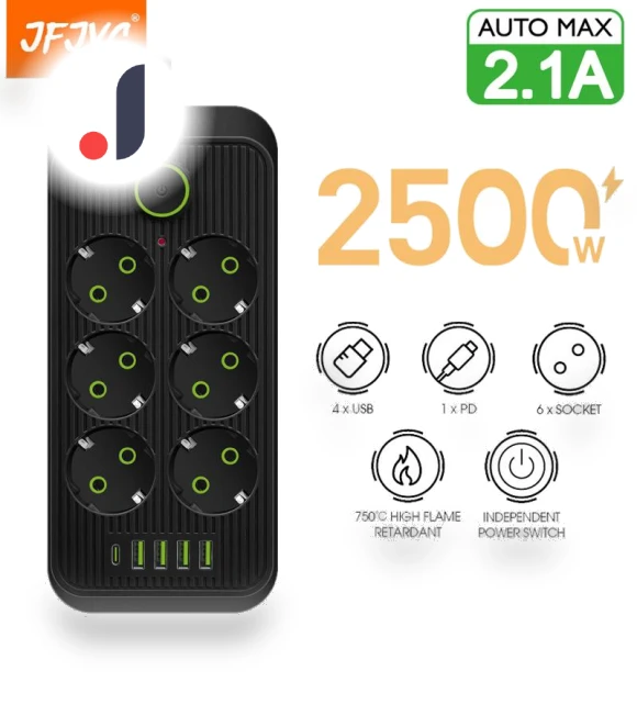 Smart Power Strip with USB Type C PD — Power Solutions & Surge Protection, Mcdodo Direct