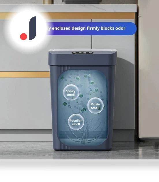 Smart Touchless Trash Can with Lid — Kitchen Cans, HOMEKA