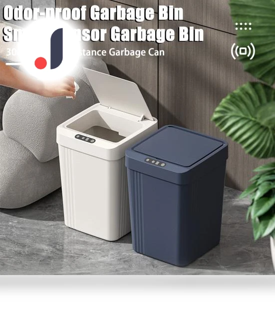 Smart Touchless Trash Can with Lid — Kitchen Cans, Amusedly