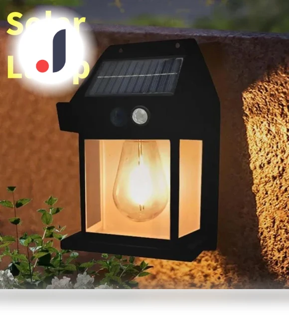 Solar Wall Light — Garden Illumination, paweinuo 03