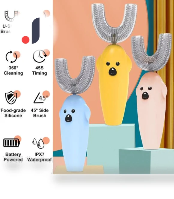 U-Shaped Electric Toothbrush with 360° Automatic Cleaning — Kids' Electric Toothbrushes, Smart Mouse