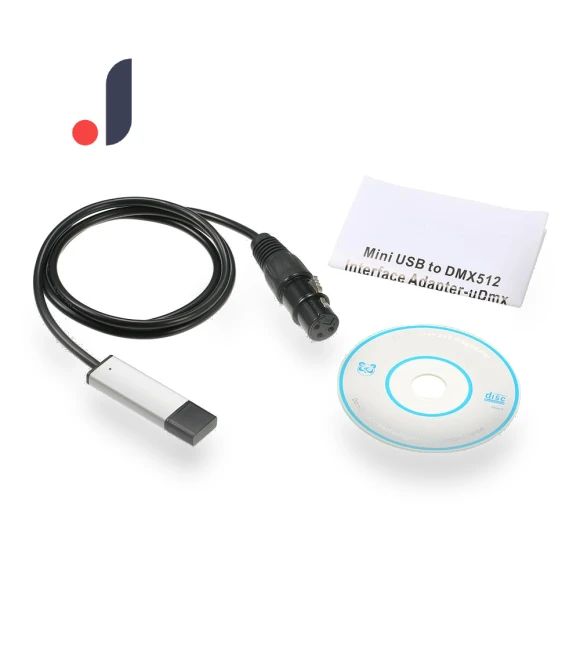 USB-DMX LED DMX512 Interface Adapter — Black Light, Andoer
