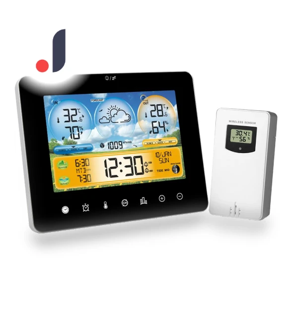Weather Station with Remote Sensors and Touch Color Screen — Barometers, TOMTOP JMS