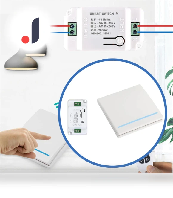 Wireless Controller with Relay Receiver — Smart Home Modules, Choose one