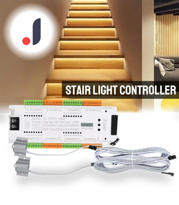 Automatic LED Motion Sensor for Stairs — LED Strips, HOME LOVER