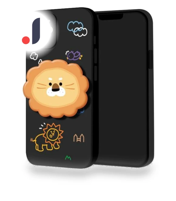 Cute Lion Character Smart Speech Case Set — Gadget Essentials, Board M Factory