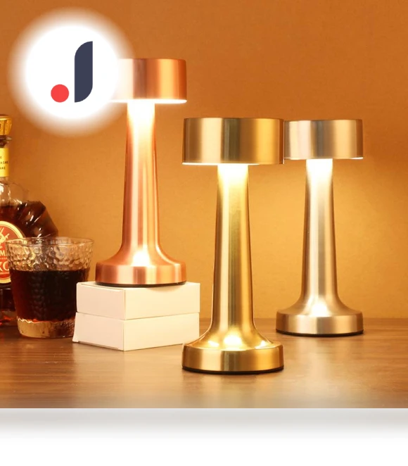 Retro LED Rechargeable Touch Metal Desk Lamp — Desk, Binchi Lighting Appliances