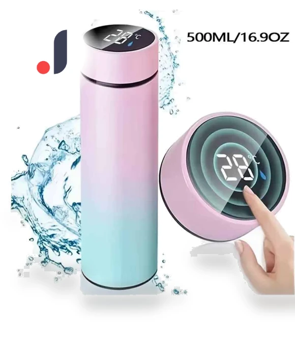 Smart Insulated Cup with LED Temperature Display — Beverage Warmers, Binchi Fitness