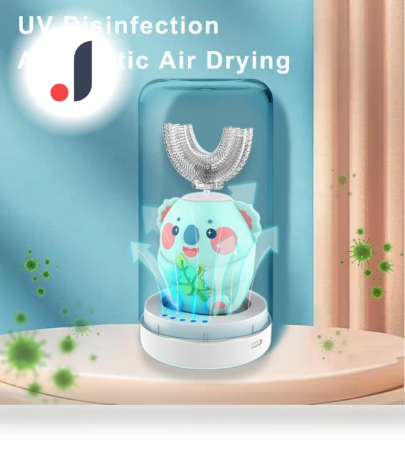 U-Shaped Kids Electric Toothbrush with Cartoon Characters — Kids' Electric Toothbrushes, Cosy Homes