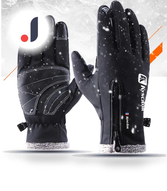 Winter Fleece Cycling Gloves with Touchscreen and Heating — Gloves & Mittens, UP shoes