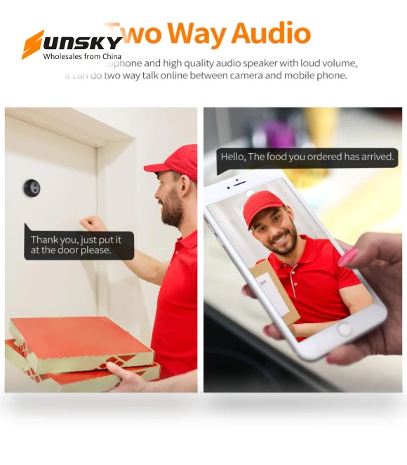 Digital Door Viewer WiFi Video Doorbell — Smart Home Security, ESCAM