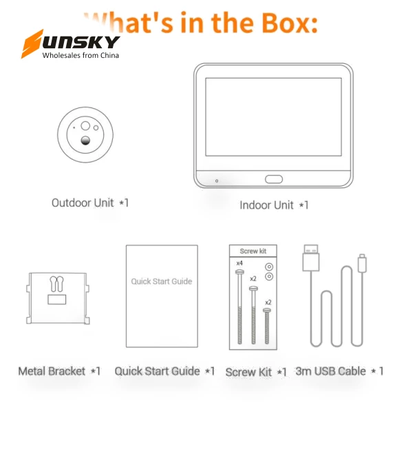 Digital Door Viewer WiFi Video Doorbell — Smart Home Security, ESCAM