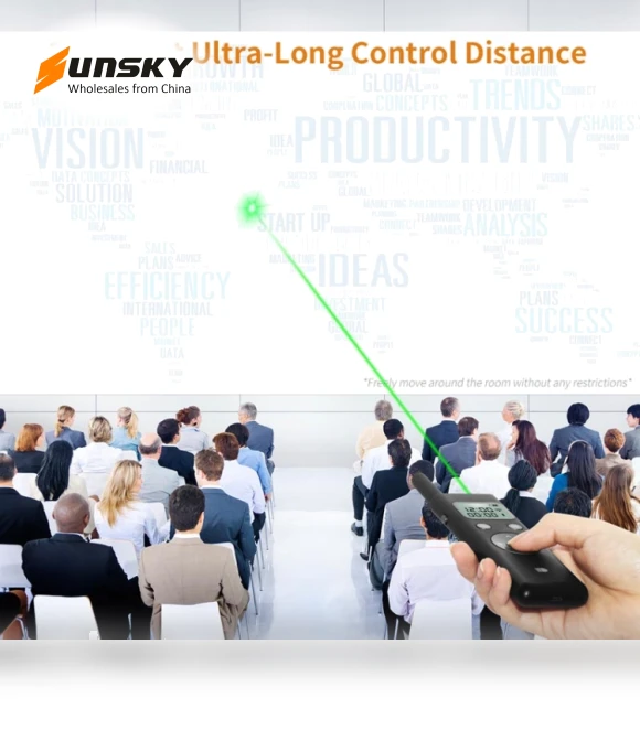 Long Distance Laser Remote Control Green Light Page Turner — Presentation Pointers, Doosl
