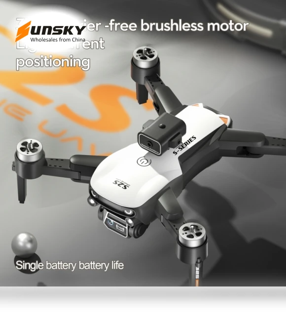 Obstacle Avoidance Brushless Dual Lens Aerial Photography Folding Drone — Drones