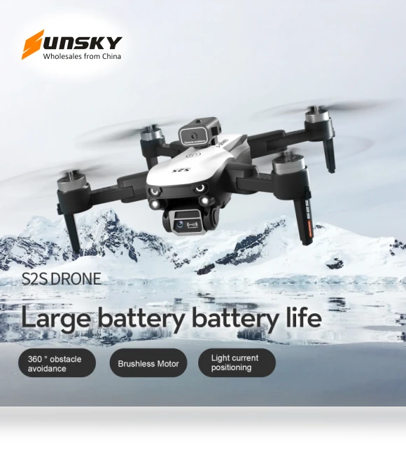 Obstacle Avoidance Brushless Dual Lens Aerial Photography Folding Drone — Drones