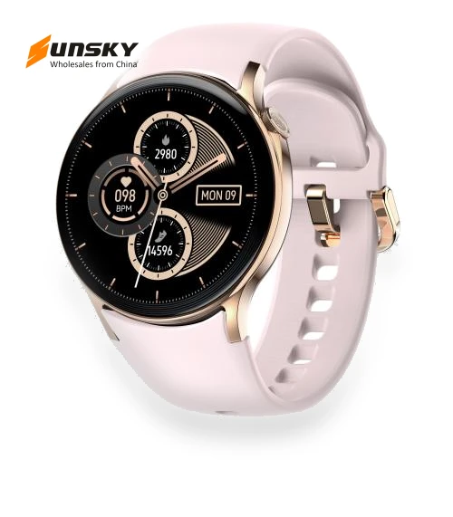 Smartwatch with AMOLED Screen and Health Monitoring — Smartwatches
