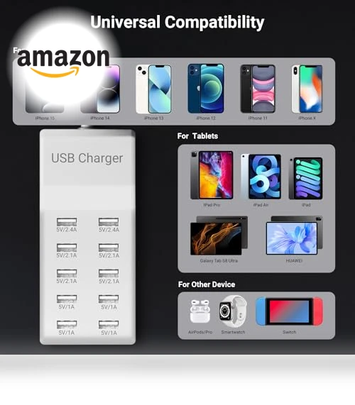10-Port USB Charging Station — Power Hubs, Dongguan Zeen Tengxiang Industrial Co., Ltd.