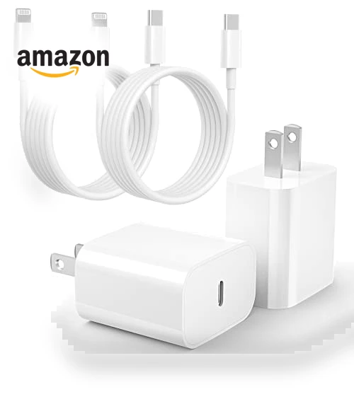20W USB C Fast Charger with Lightning Cables — Chargers, Ximytec