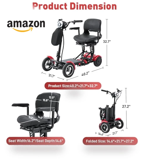 All-Terrain 4-Wheel Foldable Electric Scooter — Push Scooters, WTRAVEL