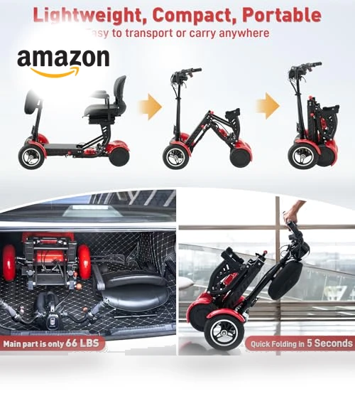 All-Terrain 4-Wheel Foldable Electric Scooter — Push Scooters, WTRAVEL