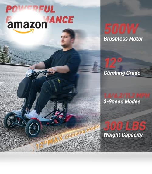 All-Terrain 4-Wheel Foldable Electric Scooter — Push Scooters, WTRAVEL