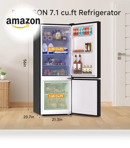 Apartment Size Refrigerator with Freezer — Mini Fridges, BANGSON