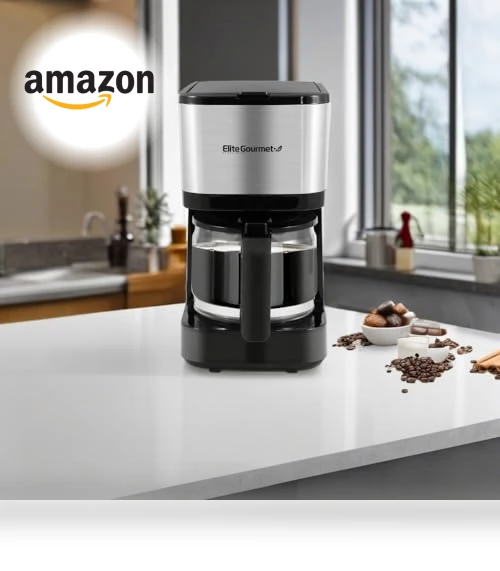 Automatic 5-Cup Brew & Drip Coffee Maker — Brewing Excellence, Elite Gourmet