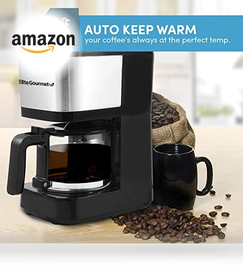 Automatic 5-Cup Brew & Drip Coffee Maker — Brewing Excellence, Elite Gourmet