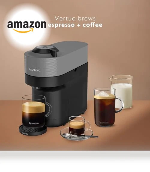 Coffee and Espresso Maker with Milk Frother — Coffee & Espresso Combos, Nespresso