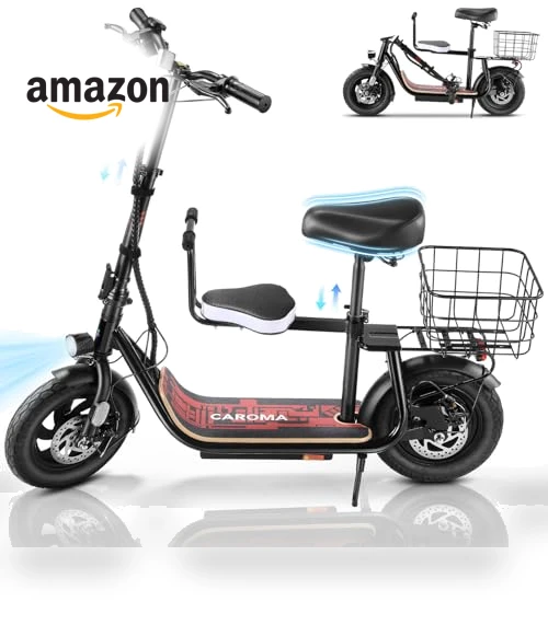 Electric Scooter with Seat — Electric Self-Balancing Scooters, Caroma