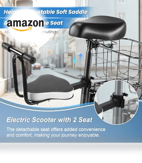 Electric Scooter with Seat — Electric Self-Balancing Scooters, Caroma