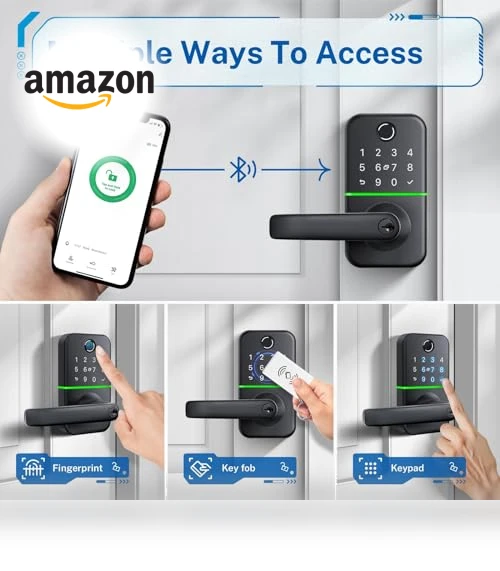 Keypad Smart Door Lock with Handle — Smart Home Security, KUCACCI