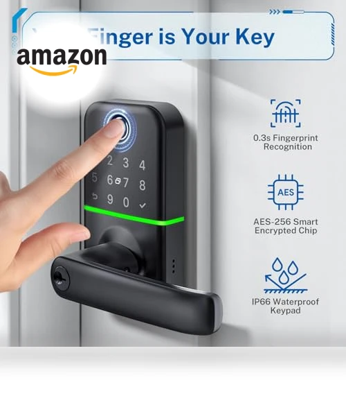 Keypad Smart Door Lock with Handle — Smart Home Security, KUCACCI