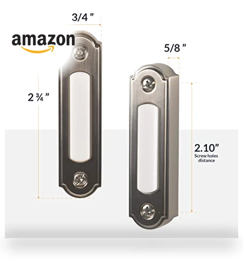 LED Lighted Metal Door Chime Push Button — Push Buttons, Newhouse Hardware