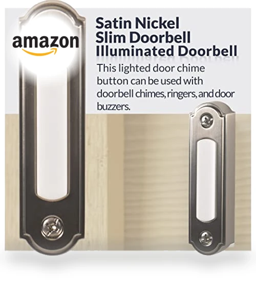 LED Lighted Metal Door Chime Push Button — Push Buttons, Newhouse Hardware