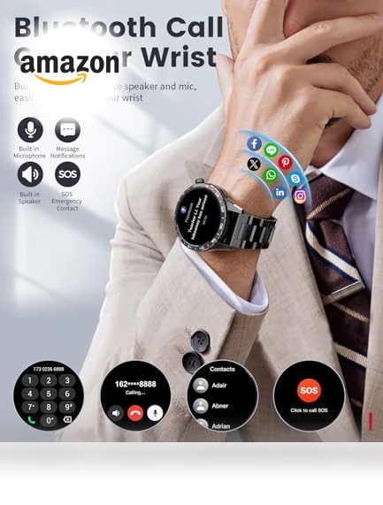 Military Smart Watch with AMOLED Display — Smartwatches, LIGE
