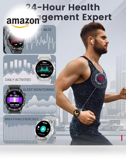 Military Smart Watch with AMOLED Display — Smartwatches, LIGE
