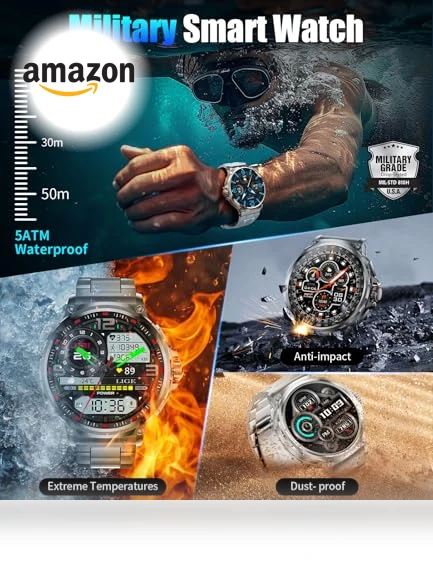 Military Smart Watch — Smartwatches, SUNKTA