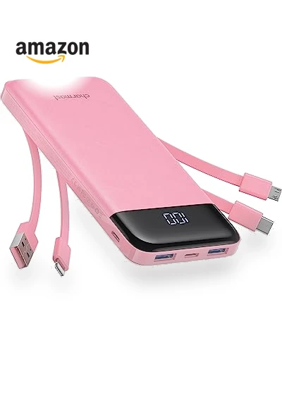 Portable Charger with Built in Cables — Chargers, Charmast