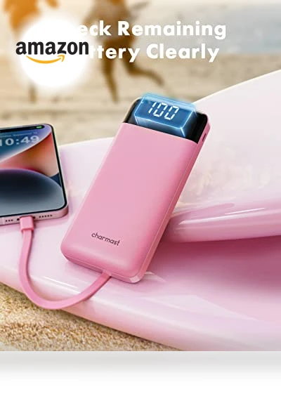 Portable Charger with Built in Cables — Chargers, Charmast