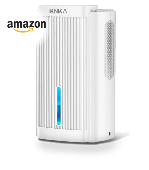 Quiet Dehumidifier with LED Light — Air Moisture Control, KNKA