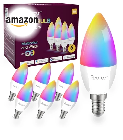 Smart Candelabra Light Bulbs — LED, Avatar Controls