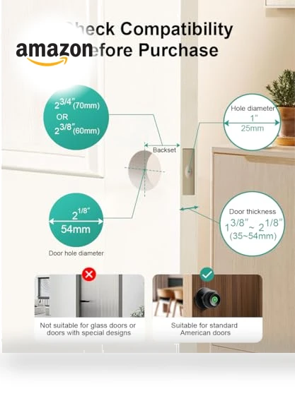 Smart Fingerprint Door Knob — Deadbolts, KLLOQUE