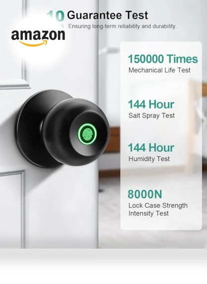 Smart Fingerprint Door Knob — Deadbolts, KLLOQUE