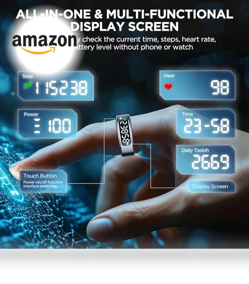 Smart Fitness Ring with Display — Wearable Accessories, Emerhome