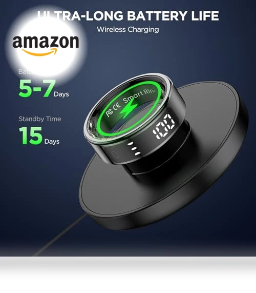 Smart Fitness Ring with Display — Wearable Accessories, Emerhome